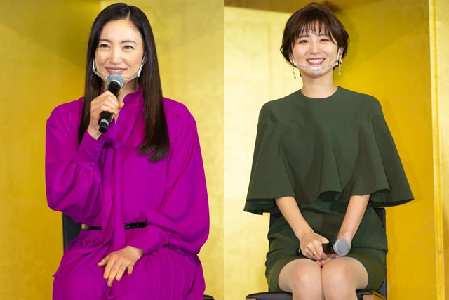 『健康寿命をのばそう！アワード』出席の仲間由紀恵と宇賀なつみ。健康の秘訣は「ストレッチ」と「もりもりニンニク」