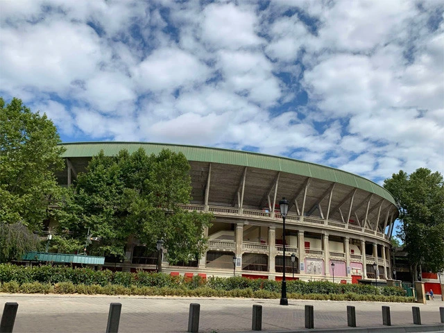 パンプローナ闘牛場。牛追い祭りのゴール地点