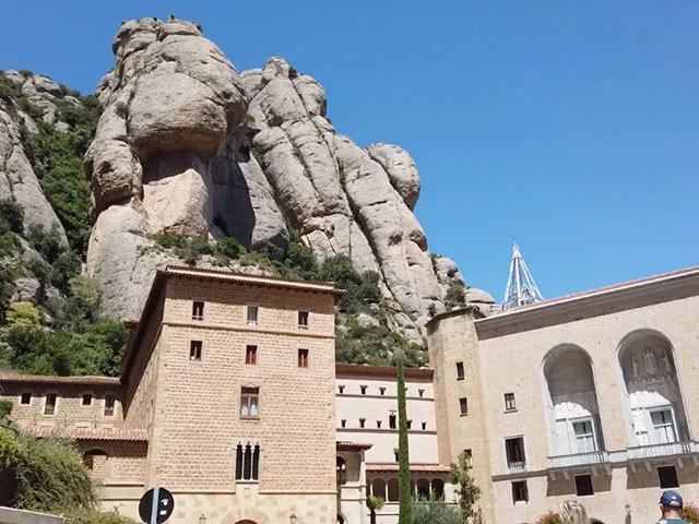 山の中腹、標高７２５mのところ