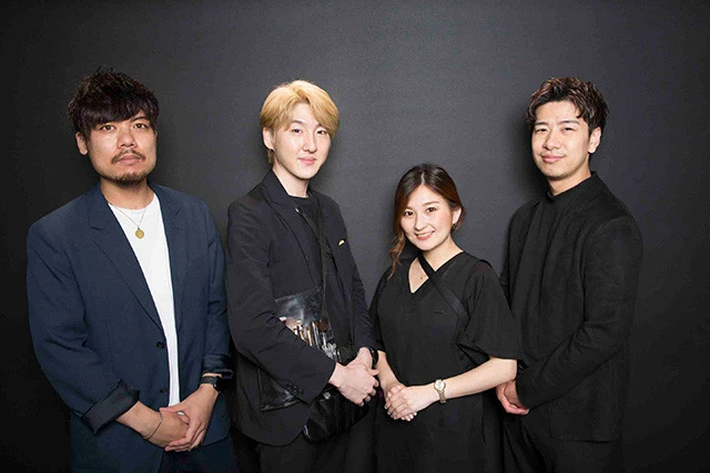 左から、上田輝希さん、前谷春樹さん、稲村真奈さん、佐野和輝さん