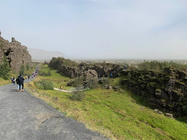 大地の裂け目(ギャオ)はトレイルコースになっている