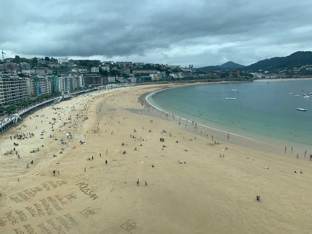 サン・セバスチャンのラ・コンチャ海岸