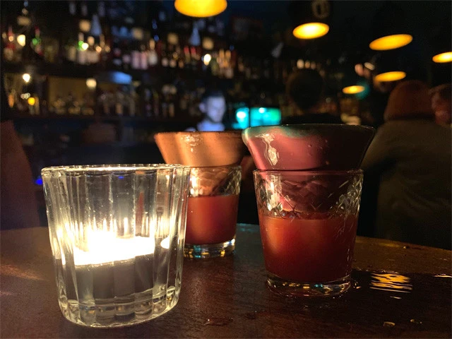 テキーラとトマトジュースのショット「サングリータ」