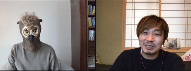 週刊プレイボーイで『激ウマ!!バカレシピ研究所』を連載中の野島慎一郎(右)とYouTuberのGenさん(左)