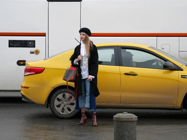 たまたま通った車もファッションかと思うほど