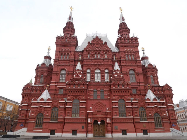 モスクワの赤の広場付近にあるロシア国立歴史博物館