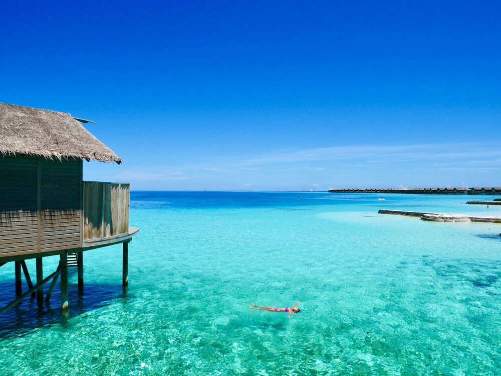 天国のようなモルディブの海を独り占め