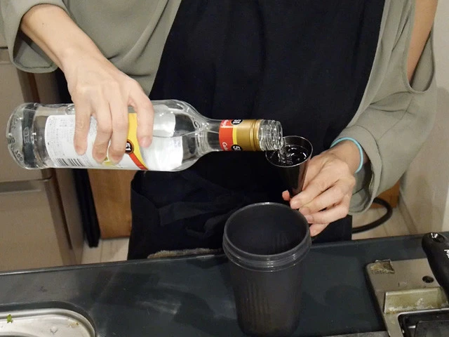 ７．カサーシャを入れる。