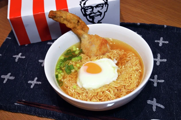 (5)完成!「オリジナルチキンだしの特濃チキンラーメン」