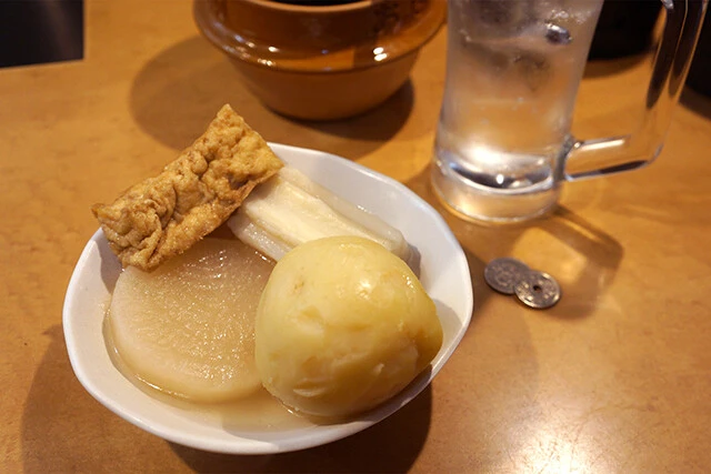 店頭のおでん鍋から直送
