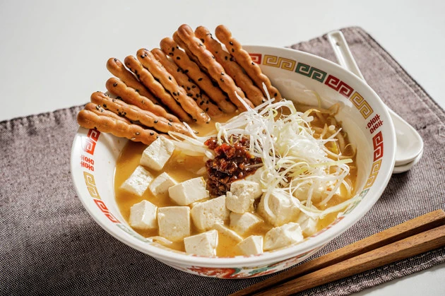 (4)完成!「麺なし担々麺」