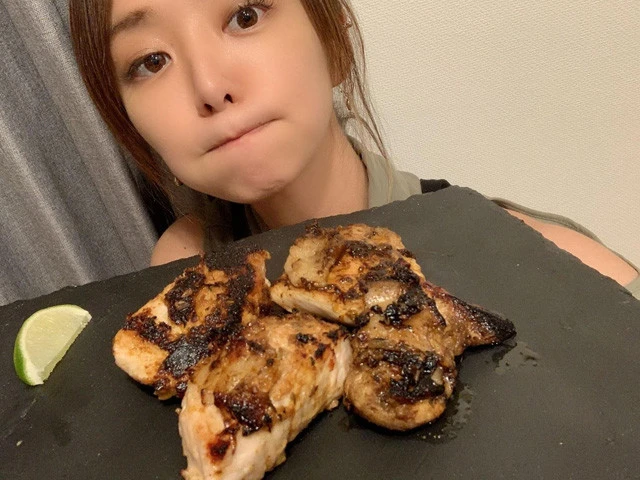 焼き上がり。フライパンの位置と同じ並びです