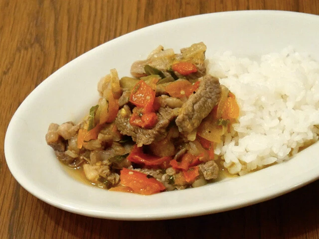 2度作ってみたうちの、具を小さめに切ったバージョン