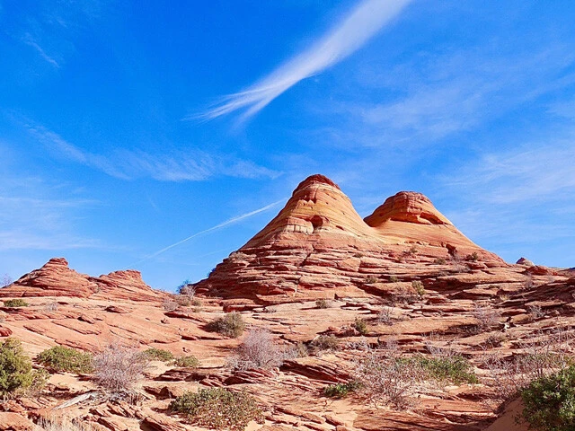 甘食のような岩もありました