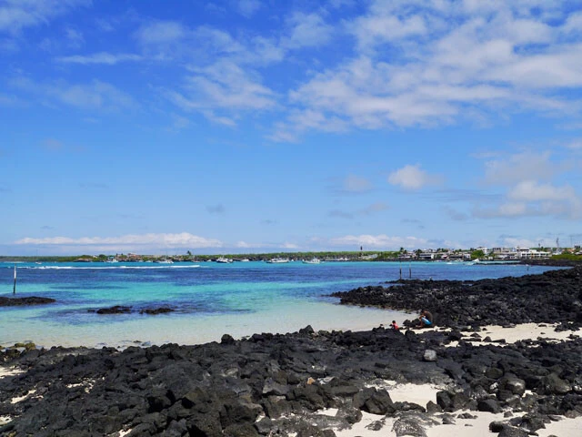 サンタ・クルス島のプラヤ・デ・ラ・エスタシオン