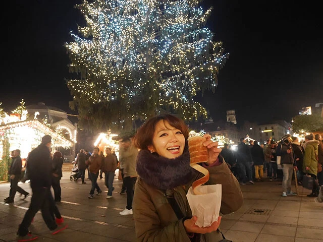 クルクルとといてちぎって食べるよ!