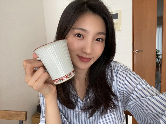 温かい飲み物を飲んでね♡