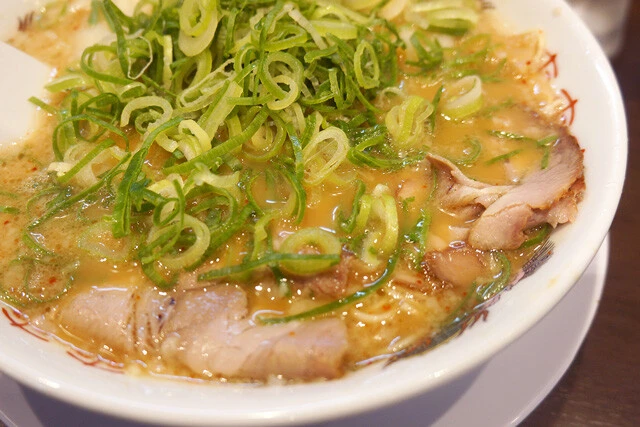 多めのねぎにチャーシュー