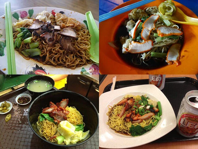 ドライタイプのワンタンミーを食べまくり