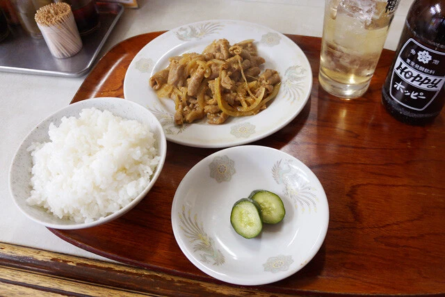 「ホルモン焼き定食」（半ラーメン以外）