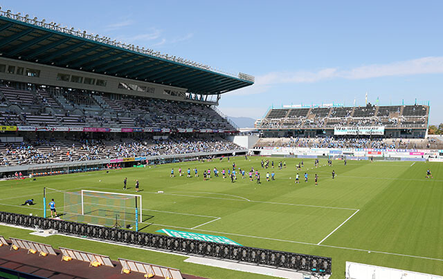 サガン鳥栖のホームである「駅前不動産スタジアム」。収容人数は約2万4000人