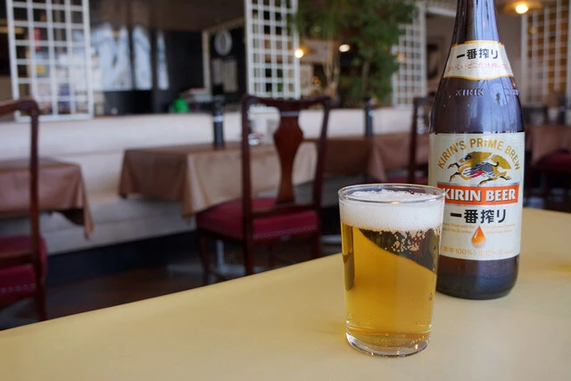 「ビール（中瓶）」（６２０円）