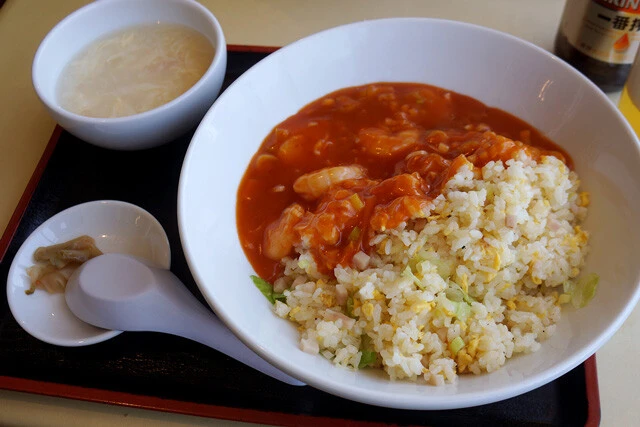 「エビチリあんかけチャーハン」（１１６０円）