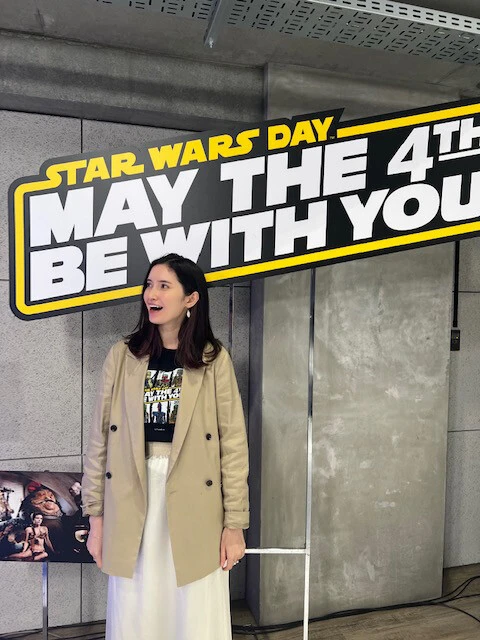 今年の「スター・ウォーズの日」にて。帝国軍に殺されたオーウェンおじさんについて、もっと熱弁するべきでした