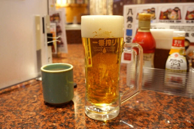 朝一番の生ビール