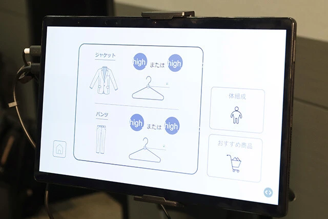 編集カワサキだけが提案されたオススメサイズのジャケットを着込み、体験取材を終えたふたり。タニタとはるやまの皆さん、ありがとうございました！