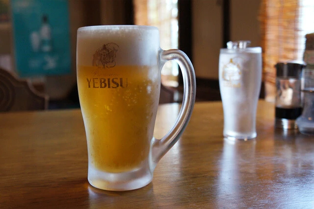 「生ビール」（５５０円）