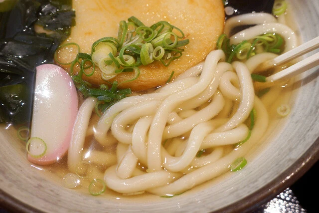 たっぷりとつゆを吸った麺