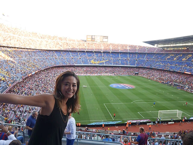 FCバルセロナのホームスタジアムであるサッカーの聖地カンプノウ