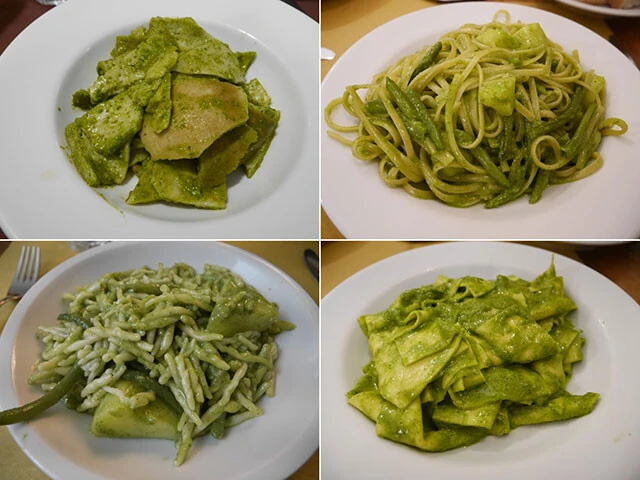 （左上から時計回りに）「Ｉｌ　Ｇｅｎｏｖｅｓｅ」のテスタローリ、「ＣＡＶＯＵＲ２１」のリングイネ、マルタリアーティ、トロフィエ