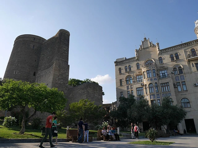 アゼルバイジャンの街中