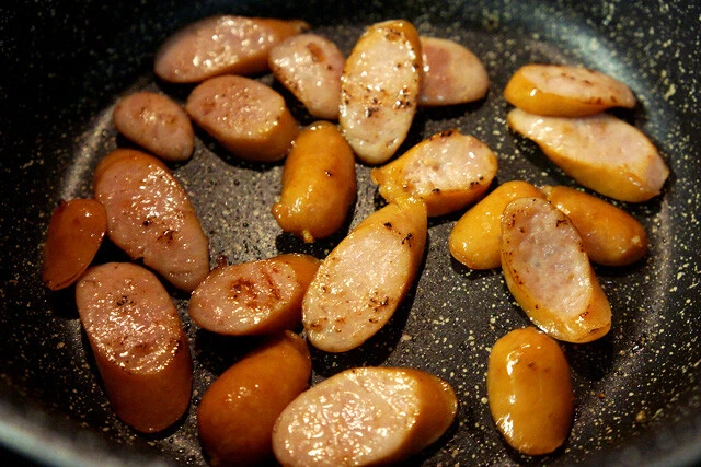 シャウエッセン炒め