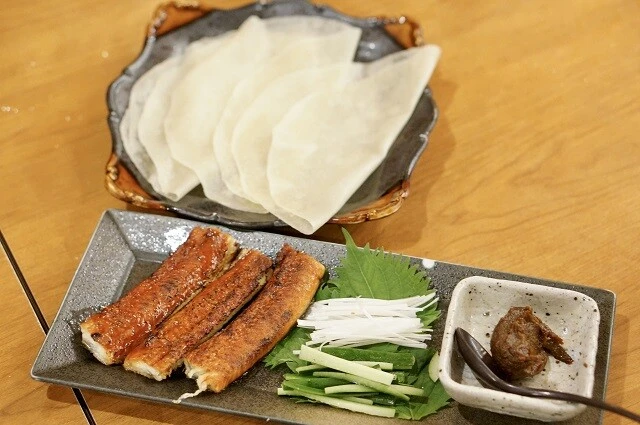 うなぎの北京ダック風