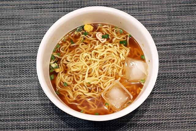 ④冷やししょうゆラーメン イオンPB「オールタイムヌードル」は冷やし適性が圧倒的に高い