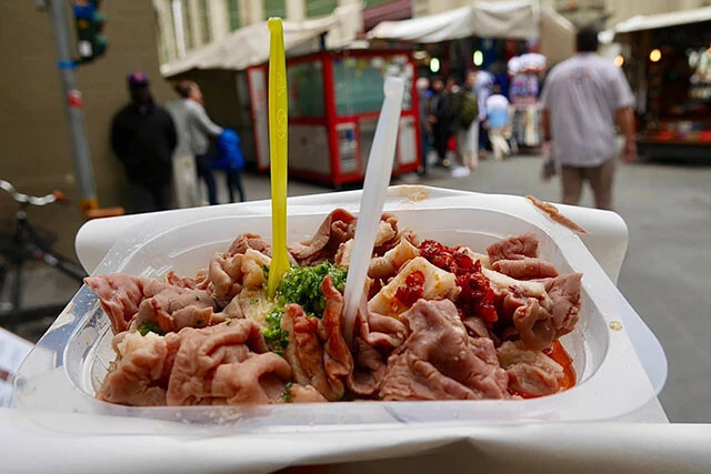 ランプレドットをバスケッタ（皿盛り）のスタイルでいただく