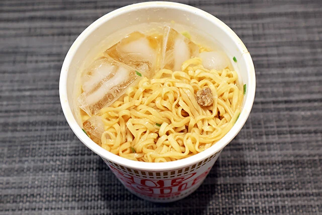 カップヌードルの冷やし化は難易度高め......