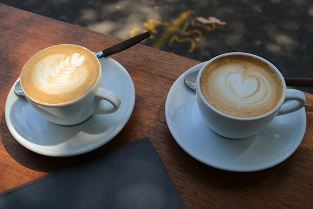 カフェラテはミルクがたっぷりでクリーミー