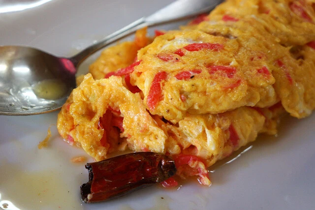 本気の唐辛子の辛さもいい