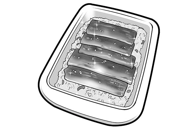 ファミリーマート「冷凍焼肉ピラフ」販売年不明。レジで注文して温めてもらうスタイル。当時は冷凍の弁当が画期的だった