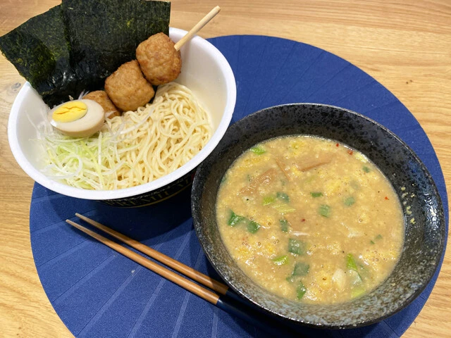 (5)完成!「超特濃! うまい棒鶏ポタつけ麺」