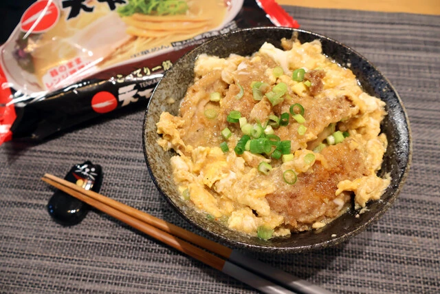 （５）完成！「こってり天一のチキンカツ丼」