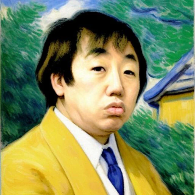 『SNOW』の「AIアバター」機能で生成した、AI野島慎一郎氏