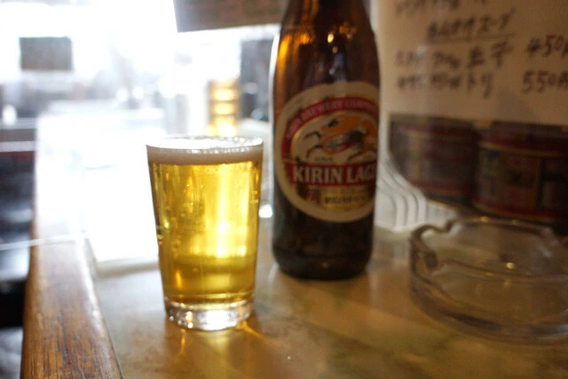 「ビール<中>」580円