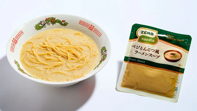 (13)ゼンブヌードル用ラーメンスープセット(ZENB)1744円(8食)/ラーメン用のスープの6種セット。「ベジとんこつ風は高菜、紅しょうががあるとなおよし」(クック氏)