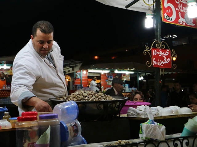 カタツムリスープの屋台