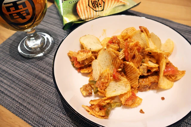 （４）完成！「スパイシーモスチーズのシャカシャカポテト」